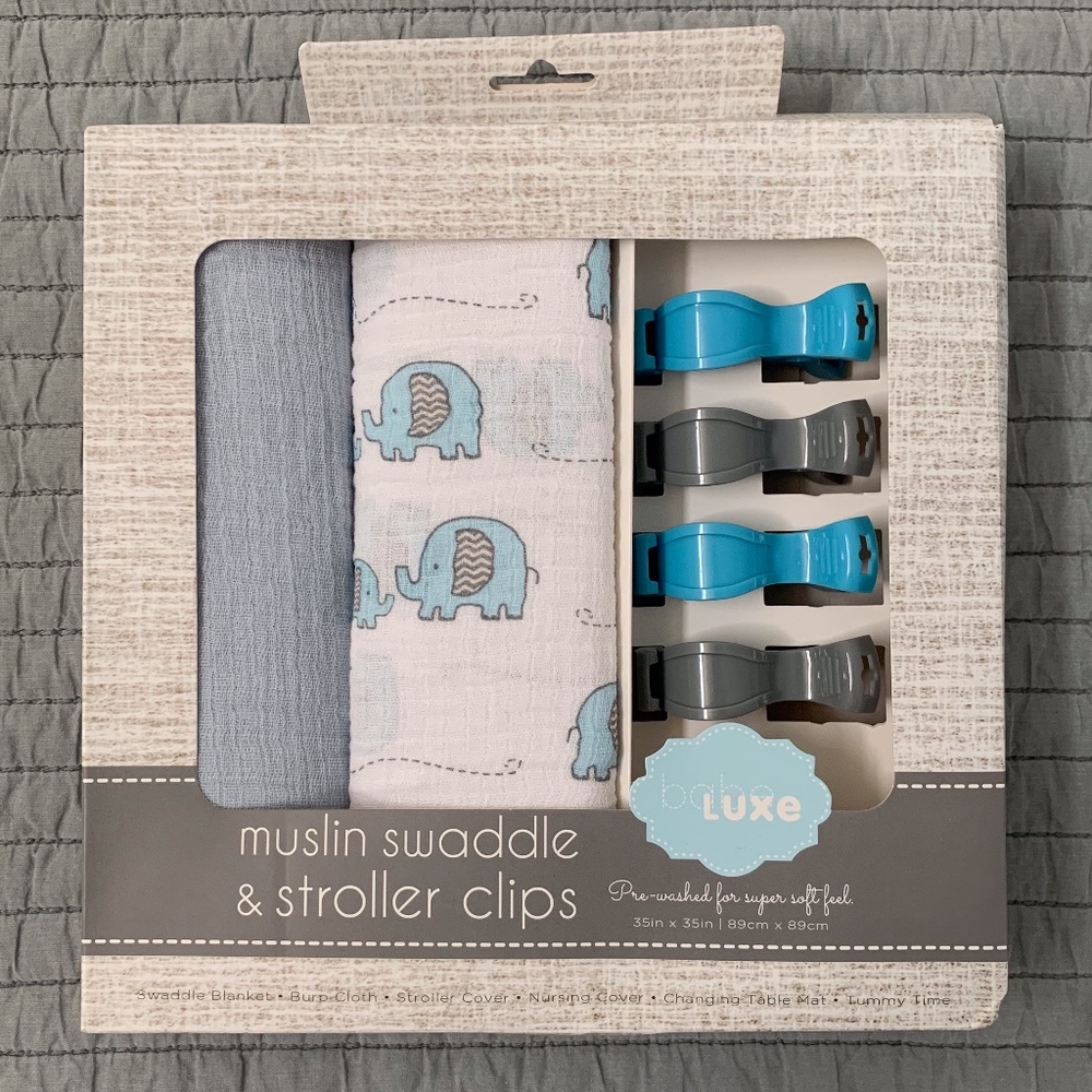 Swaddle Blankets & Stroller Clips